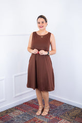 Vestido Sofia - Malha Confort Regata Midi - Naguirre Shop