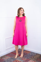 Vestido Sofia - Malha Confort Regata Midi - Naguirre Shop