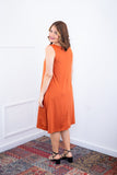 Vestido Sofia - Malha Confort Regata Midi - Naguirre Shop
