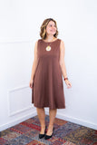 Vestido Sofia - Malha Confort Regata Midi - Naguirre Shop
