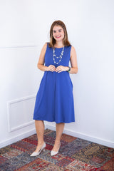 Vestido Sofia - Malha Confort Regata Midi - Naguirre Shop