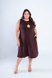 Vestido Sofia na cor Mocha, foto 1 de 4