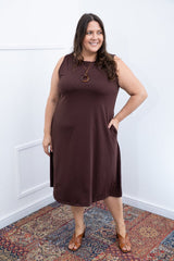 Vestido Sofia - Malha Confort Regata Midi - Naguirre Shop