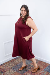 Vestido Sofia - Malha Confort Regata Midi - Naguirre Shop