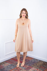 Vestido Sofia - Malha Confort Regata Midi - Naguirre Shop