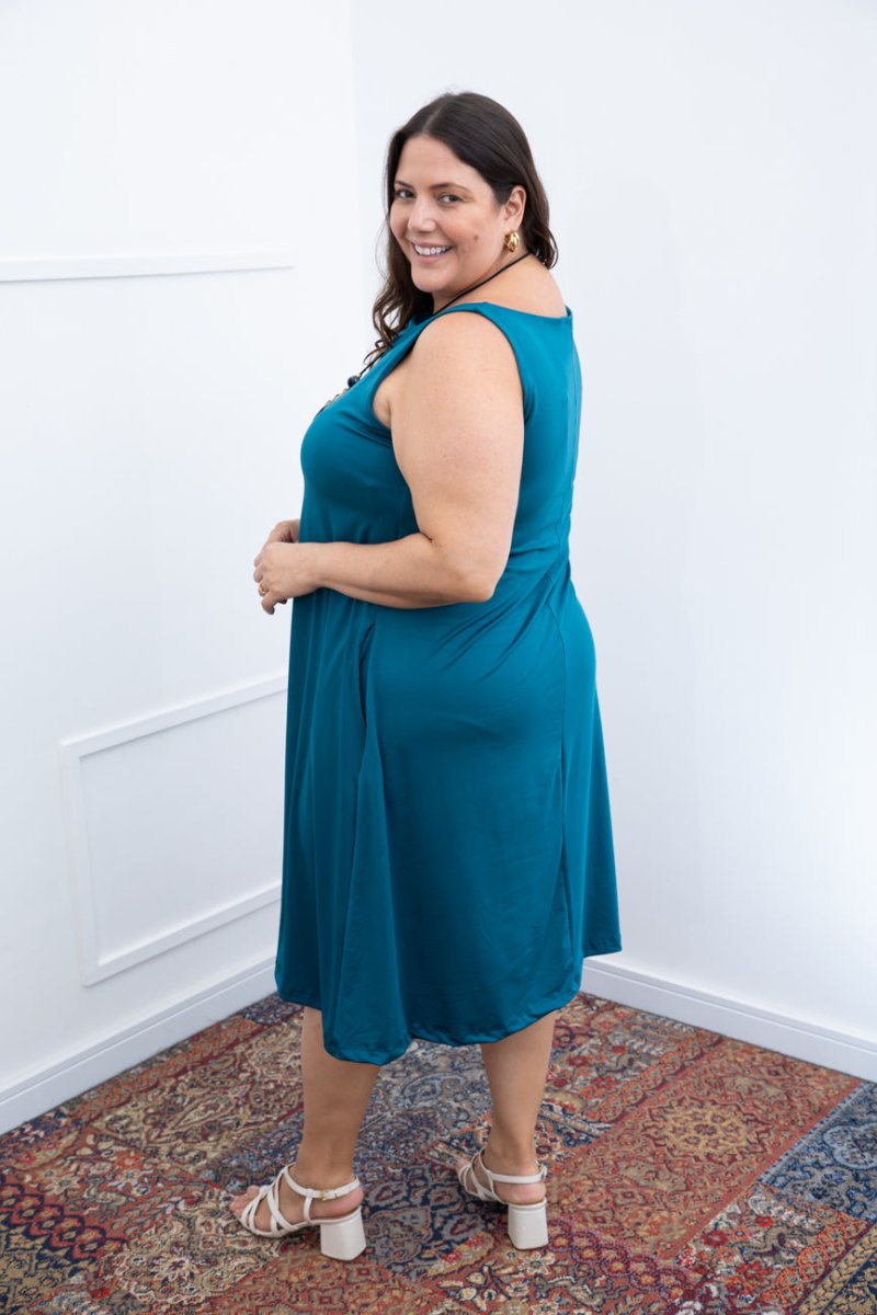 Vestido Sofia - Malha Confort Regata Midi - Naguirre Shop