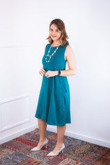 Vestido Sofia - Malha Confort Regata Midi - Naguirre Shop