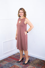 Vestido Sofia - Malha Confort Regata Midi - Naguirre Shop