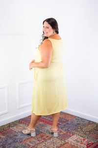 Vestido Sofia na cor Amarelo Manteiga, foto 4 de 4