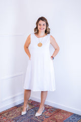 Vestido Sofia - Malha Confort Regata Midi - Naguirre Shop