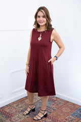 Vestido Sofia - Malha Confort Regata Midi - Naguirre Shop