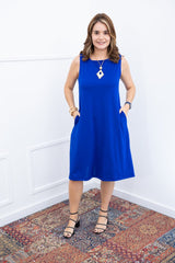 Vestido Sofia - Malha Confort Regata Midi - Naguirre Shop