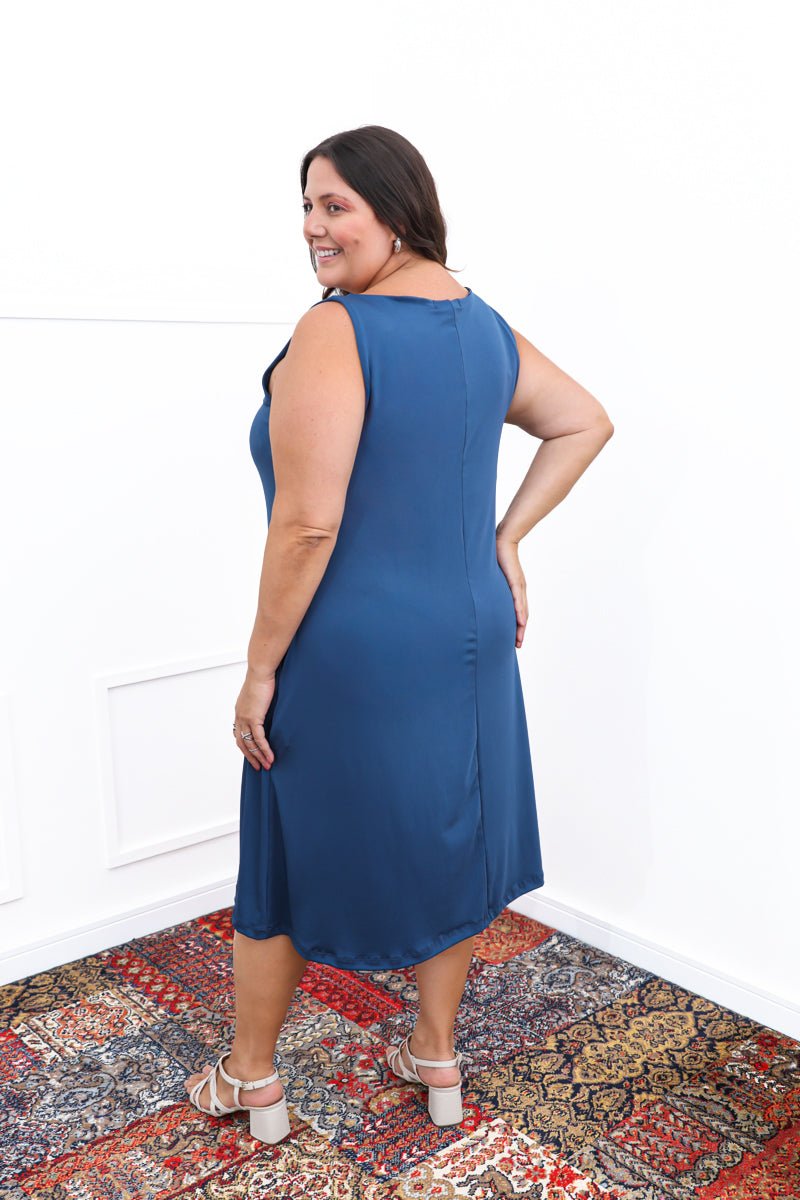 Vestido Sofia - Malha Confort Regata Midi - Naguirre Shop