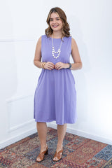 Vestido Sofia - Malha Confort Regata Midi - Naguirre Shop