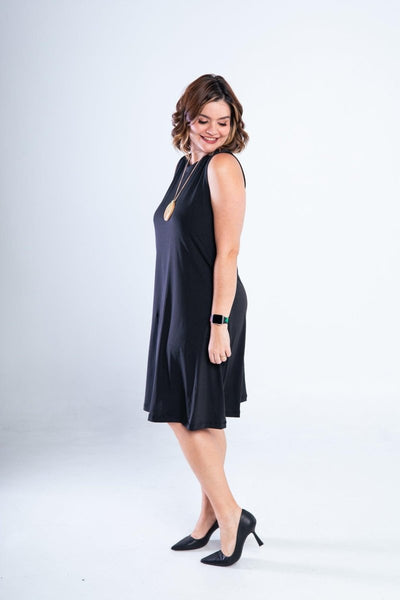 Vestido Sofia - Malha Confort Regata Midi - Naguirre Shop