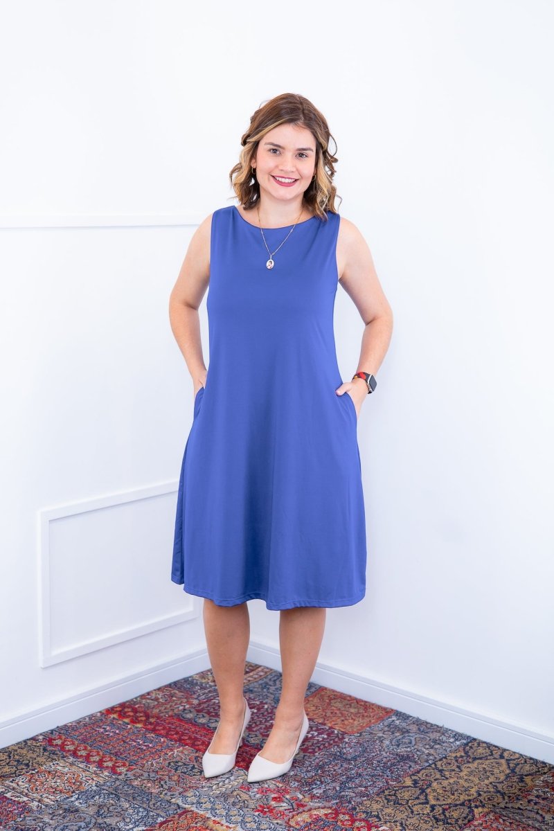 Vestido Sofia - Malha Confort Regata Midi - Naguirre Shop