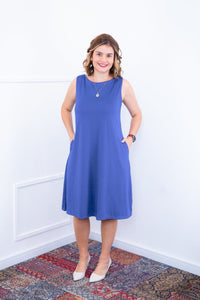 Vestido Sofia - Malha Confort Regata Midi - Naguirre Shop