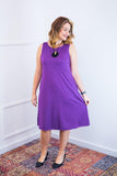 Vestido Sofia - Malha Confort Regata Midi - Naguirre Shop