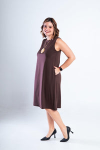 Vestido Sofia - Malha Confort Regata Midi - Naguirre Shop