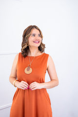 Vestido Sofia - Malha Confort Regata Midi - Naguirre Shop