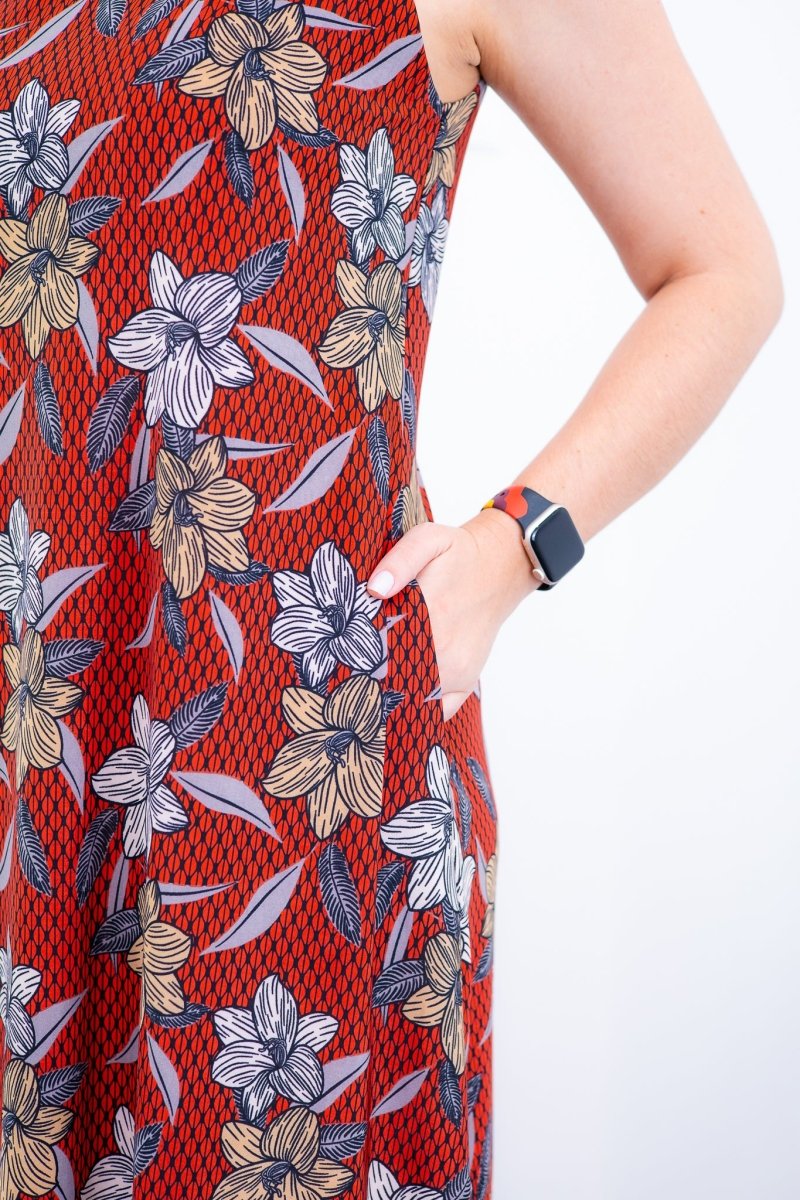 Vestido Sofia - Malha Confort Regata Midi - Naguirre Shop