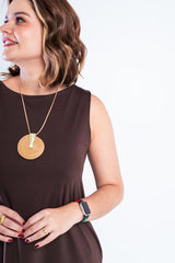 Vestido Sofia - Malha Confort Regata Midi - Naguirre Shop