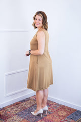 Vestido Sofia - Malha Confort Regata Midi - Naguirre Shop