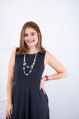 Vestido Sofia - Malha Confort Regata Midi - Naguirre Shop