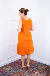 Vestido Sofia na cor Laranja Acerola, foto 2 de 2