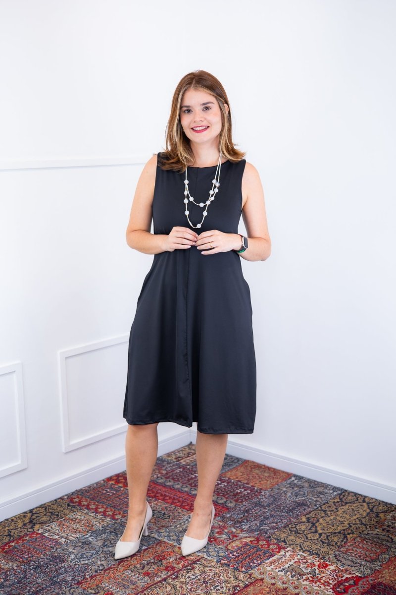 Vestido Sofia - Malha Confort Regata Midi - Naguirre Shop