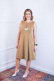 Vestido Sofia - Malha Confort Regata Midi - Naguirre Shop