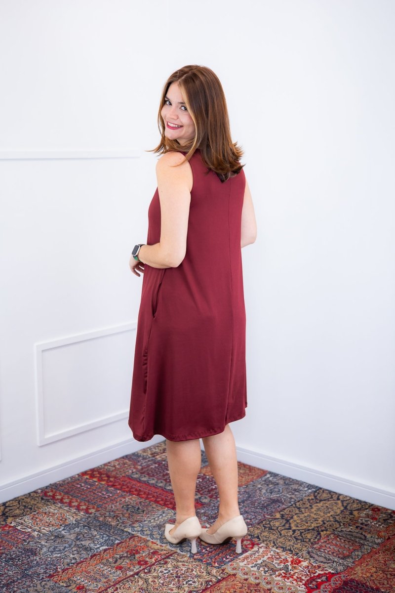 Vestido Sofia - Malha Confort Regata Midi - Naguirre Shop