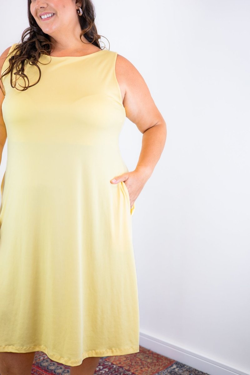 Vestido Sofia - Malha Confort Regata Midi - Naguirre Shop