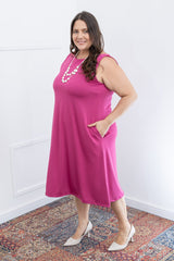 Vestido Sofia - Malha Confort Regata Midi - Naguirre Shop