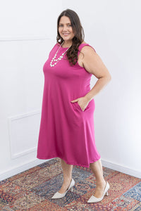 Vestido Sofia - Malha Confort Regata Midi - Naguirre Shop
