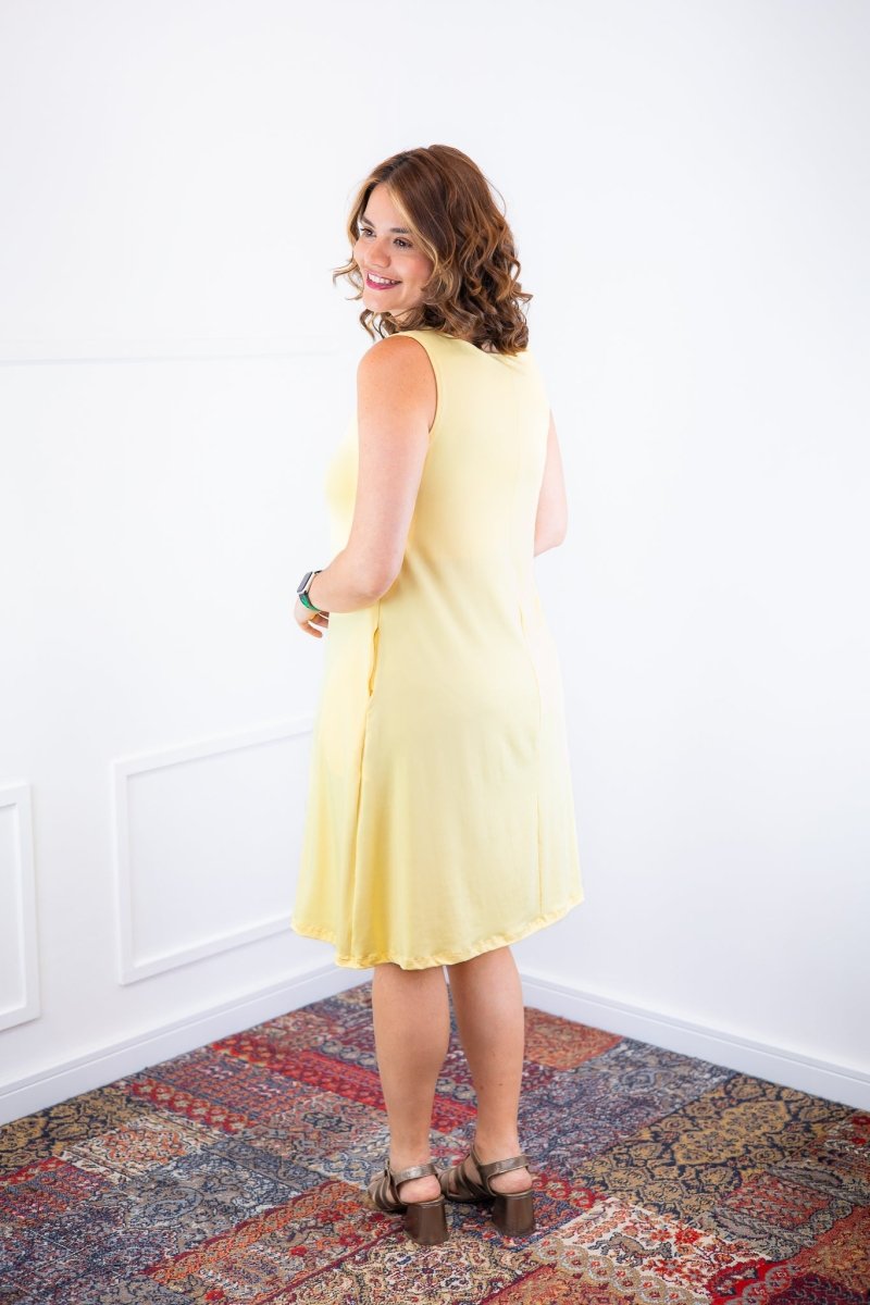 Vestido Sofia - Malha Confort Regata Midi - Naguirre Shop