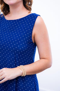 Vestido Sofia na cor Poá Azul (Estampa), foto 2 de 2