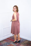 Vestido Sofia - Malha Confort Regata Midi - Naguirre Shop