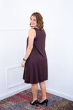 Vestido Sofia - Malha Confort Regata Midi - Naguirre Shop