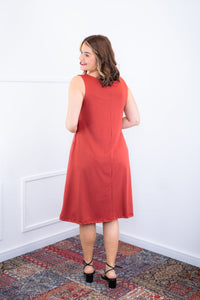 Vestido Sofia na cor Romã, foto 2 de 4