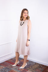 Vestido Sofia - Malha Confort Regata Midi - Naguirre Shop