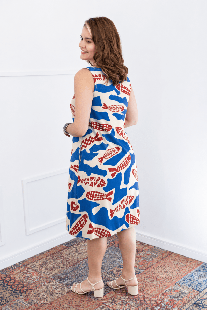 Vestido Sofia - Malha Confort Regata Midi - Naguirre Shop