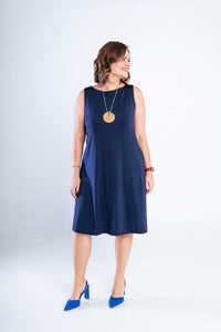 Vestido Sofia - Malha Confort Regata Midi - Naguirre Shop
