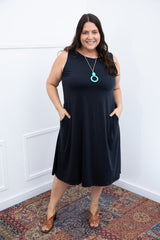 Vestido Sofia - Malha Confort Regata Midi - Naguirre Shop