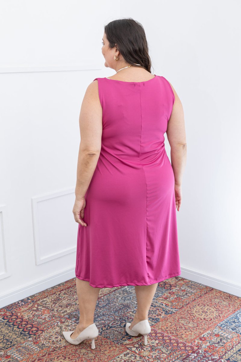 Vestido Sofia - Malha Confort Regata Midi - Naguirre Shop