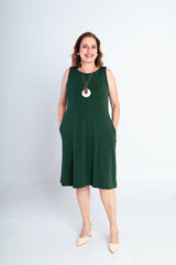 Vestido Sofia - Malha Confort Regata Midi - Naguirre Shop