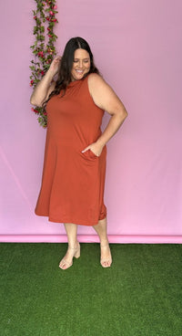 Vestido Sofia na cor Tangerina, foto 2 de 2