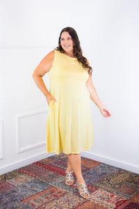 Vestido Sofia na cor Amarelo Manteiga, foto 3 de 4