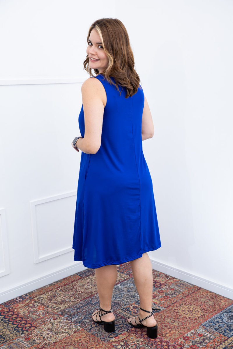 Vestido Sofia - Malha Confort Regata Midi - Naguirre Shop