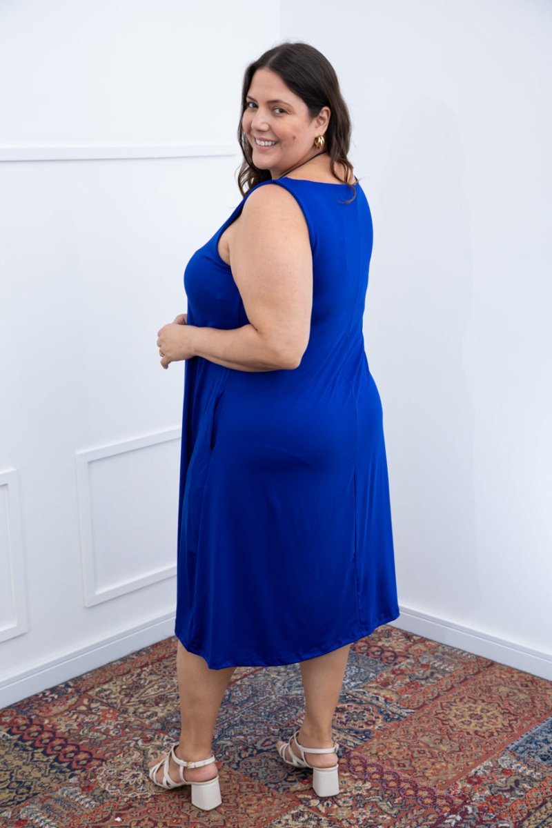 Vestido Sofia - Malha Confort Regata Midi - Naguirre Shop